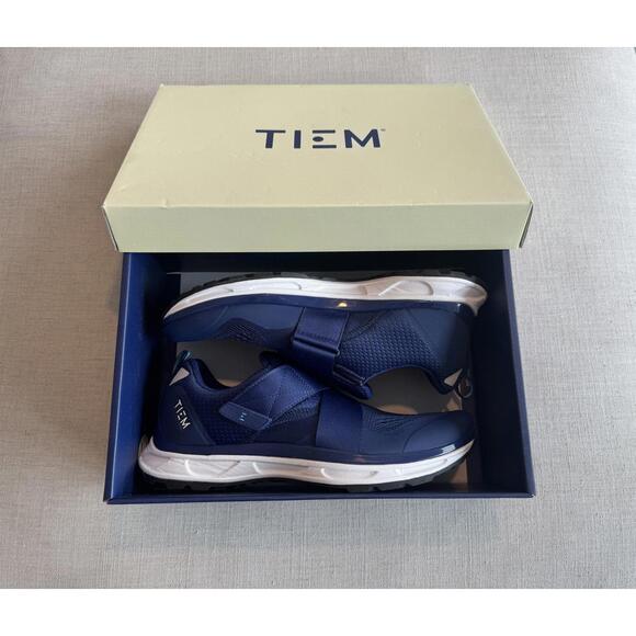 Brand New TIEM Slipstream Cycling Spin Shoes Navy Blue Women’s Size 10 - Picture 4 of 8